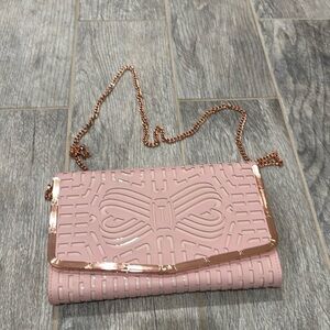 Ted Baker London Bree bow clutch with strap